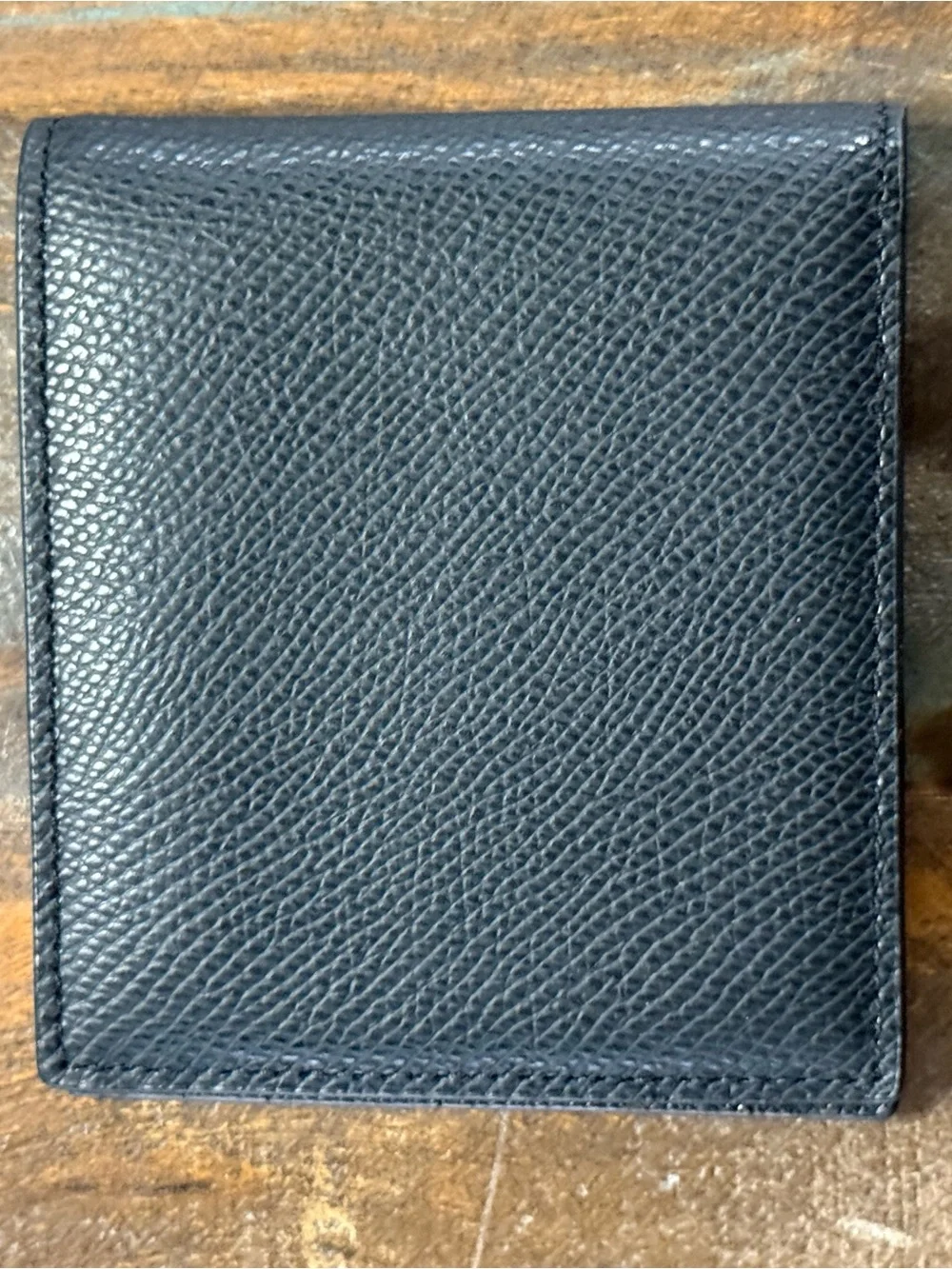 Coach Black Crossgrain Men’s Leather Bifold Wallet NWOT